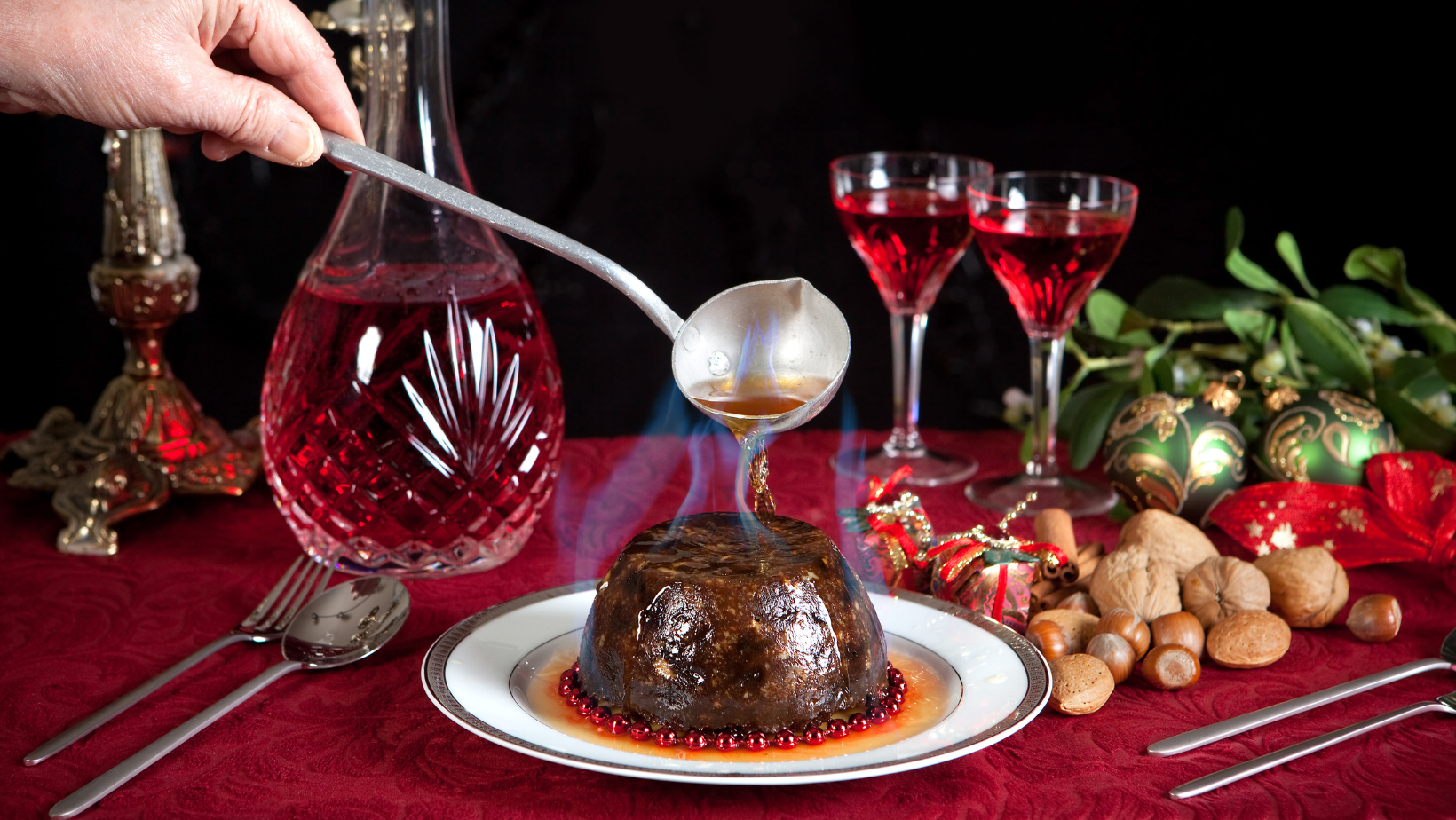 Plum Pudding ist ein traditionelles Weihnachstessen in England sowie Australien und Neuseeland 
